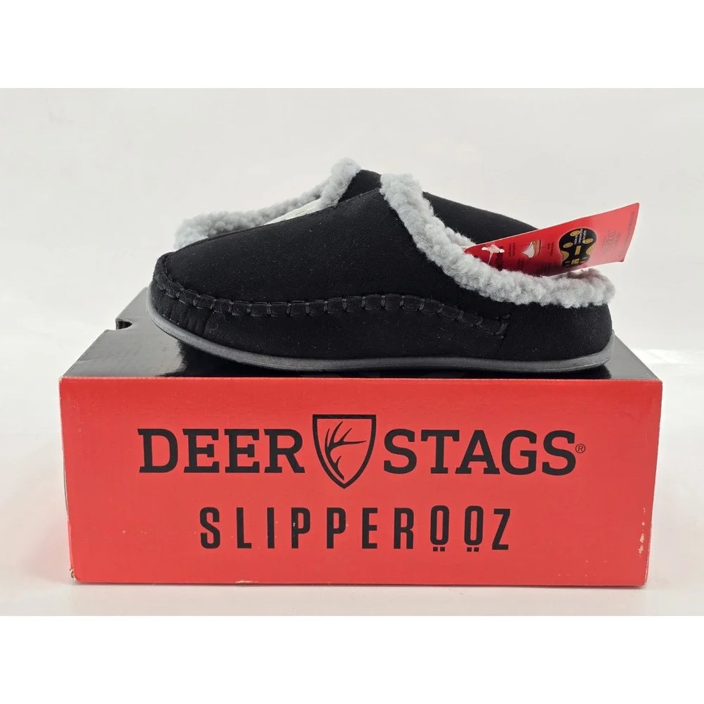 NIB Deer Stags Lil Nordic Slipper - Size 3M‎ Unisex Big Kid - Color Black